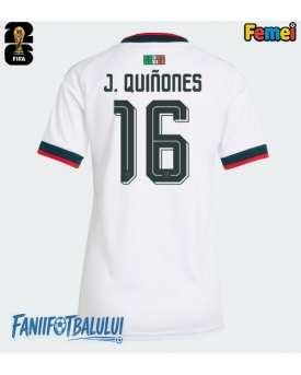 Mexic Julian Quinones #16 Echipament de Fotbal Replică Mondial 2026 Femei Deplasare
